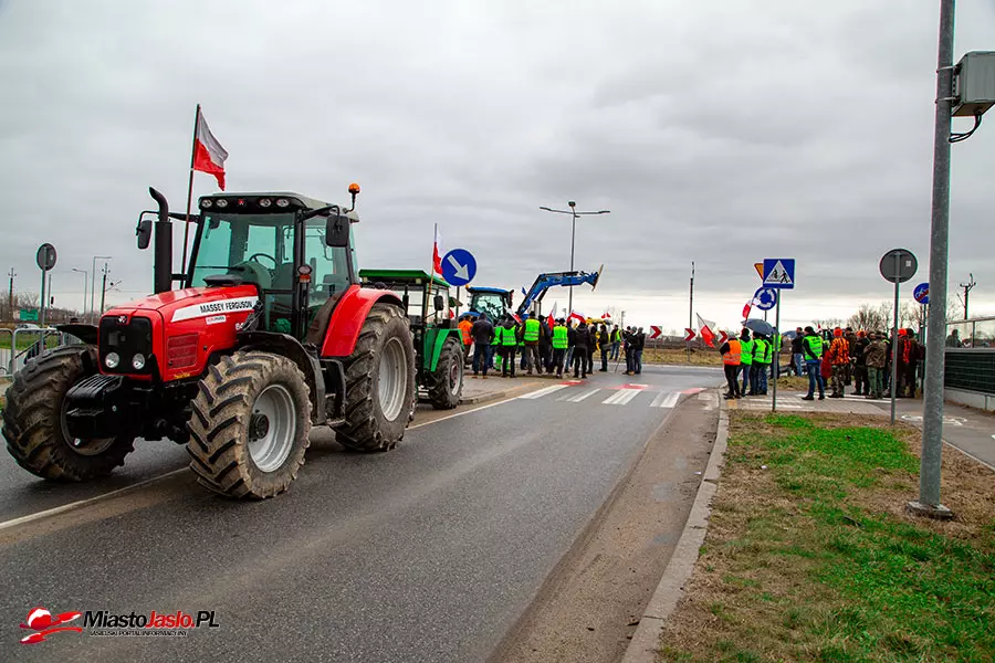 Protest rolników w Jaśle